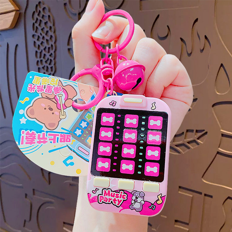 Wholesale Creative cartoon animal dancing rhythm machine keychain